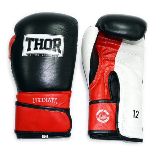 Боксерські рукавички Thor Ultimate 551/01 (Leather) W/B/R 14 oz фото №4
