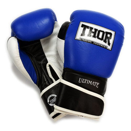 Боксерські рукавички Thor Ultimate 551/03 (PU) B/BL/WH 16 oz фото №1