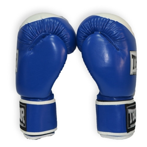 Боксерські рукавички Thor Competition 500/02 (Leather) Blue/White 10 oz фото №5