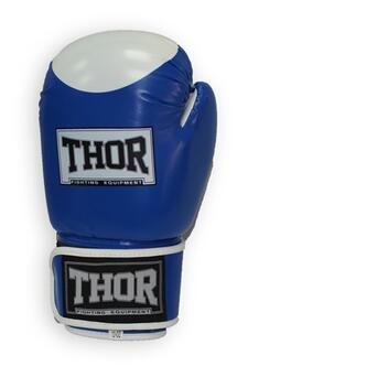 Боксерські рукавички Thor Competition 500/02 (Leather) Blue/White 12 oz фото №2