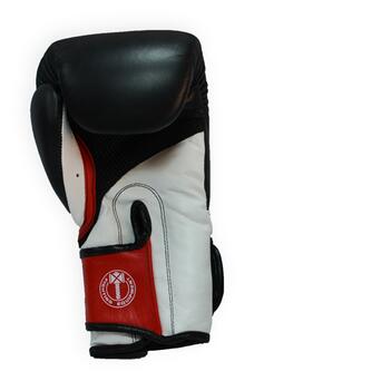 Боксерські рукавички Thor Pro King 8041/02 (Leather) Black/Red/White 14 oz фото №3