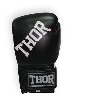 Рукавички боксерські Thor Ring Star 536/02 (Leather) Black/White/Red 12 oz фото №2