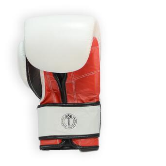 Боксерські рукавички Thor Ring Star 536/01 (Leather) White/Red/Black 16 oz фото №3