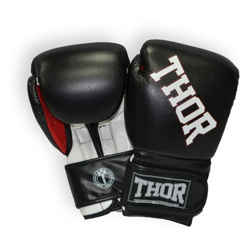 Рукавички боксерські Thor Ring Star 536/02 (PU) Black/White/Red 10 oz фото №3