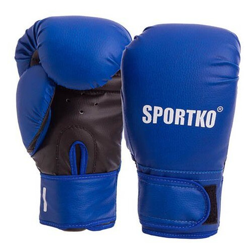 Боксерські рукавички Sportko PD-2 10oz Синій (37451031) фото №1