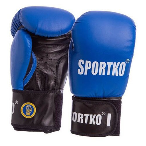 Боксерські рукавички Sportko SP-4705 10oz Синій (37451033) фото №1