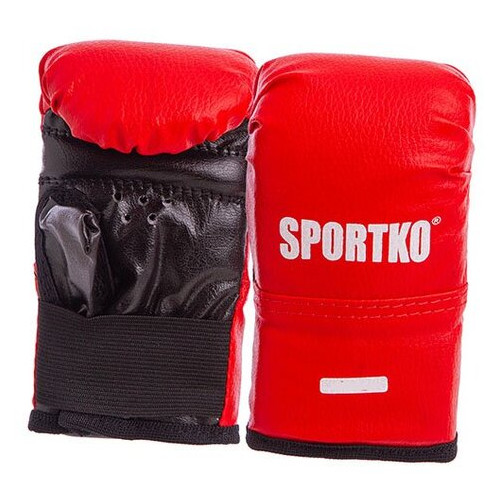 Боксерські рукавички Sportko дитячі PD-2 4oz Червоний (37451034) фото №1