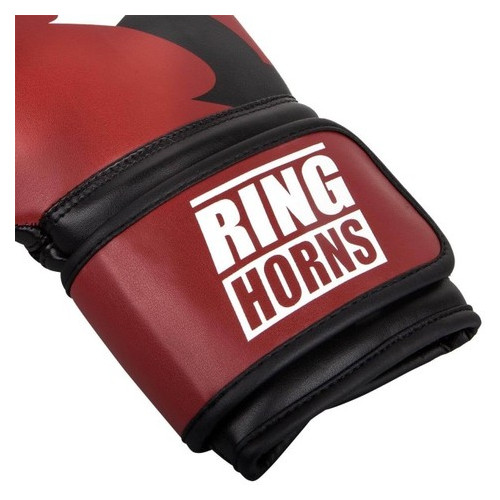 Рукавички боксерські Ringhorns Charger Червоні з чорним (12 oz) фото №4