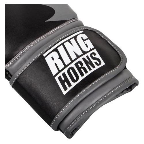 Боксерські рукавички Ringhorns Charger Чорні з білим (12 oz) фото №4