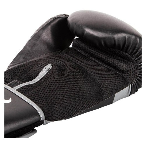 Боксерські рукавички Ringhorns Charger Чорні з білим (12 oz) фото №3