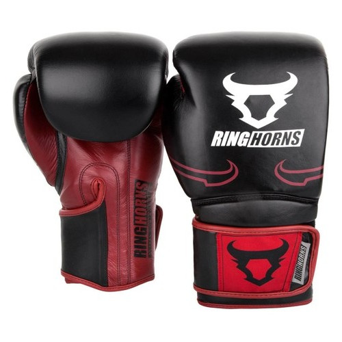 Боксерські рукавички Ringhorns Destroyer Чорні з червоним (10 oz) фото №1