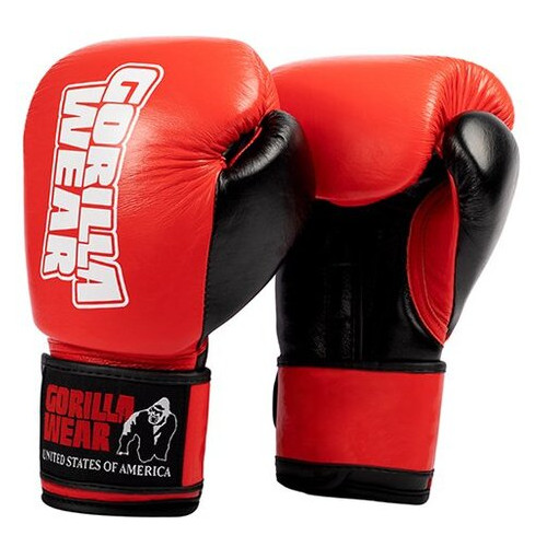 Боксерські рукавички Gorilla Wear Ashton Pro 12oz Красно-чорний (37369005) фото №1