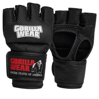 Рукавички Gorilla Wear Berea MMA Gloves Without Thumb L/XL Чорно-білий (37369006) фото №1