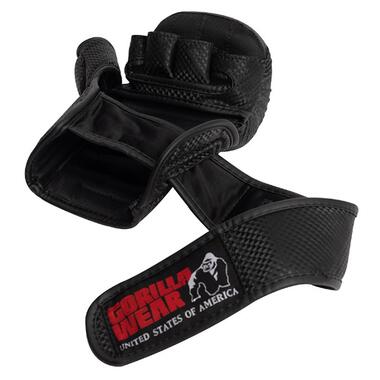 Рукавички Gorilla Wear Ely MMA Sparring Gloves S/M Чорно-білий (37369010) фото №4