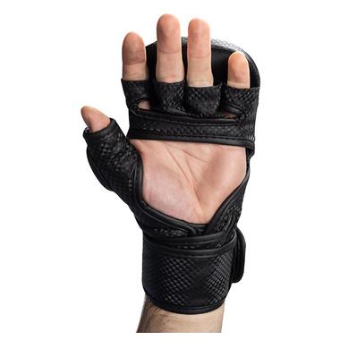 Рукавички Gorilla Wear Ely MMA Sparring Gloves S/M Чорно-білий (37369010) фото №7