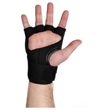 Рукавички Gorilla Wear Gel Glove Wraps S/M Чорно-білий (37369013) фото №7
