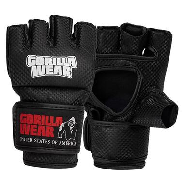 Рукавички Gorilla Wear Manton MMA Gloves S/M Чорно-білий (37369009) фото №1