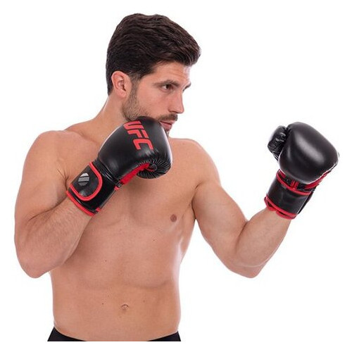 Боксерські рукавички UFC Myau Thai Style UHK-69680 14oz Чорний (37512011) фото №6