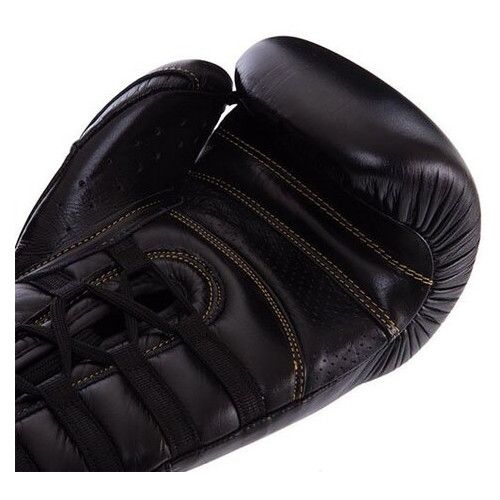Боксерські рукавички UFC Pro Prem Lace Up UHK-75044 12oz Чорний (37512012) фото №4