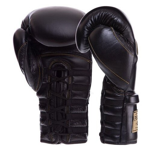 Боксерські рукавички UFC Pro Prem Lace Up UHK-75044 12oz Чорний (37512012) фото №2