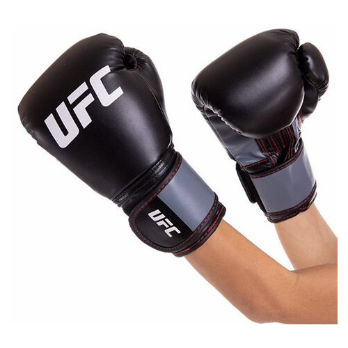 Боксерські рукавички UFC Boxing UBCF-75605 10oz Чорний (37512028) фото №7