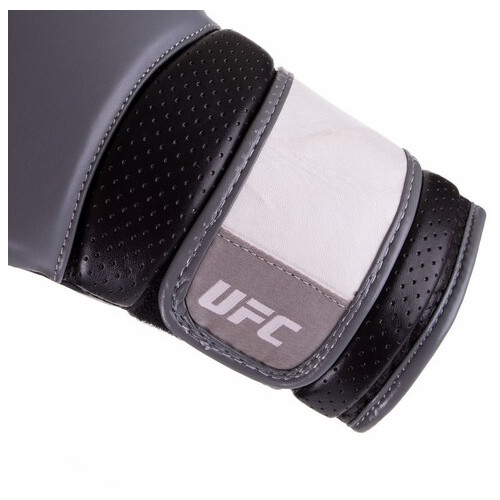Рукавички боксерські UFC Pro Training UHK-69994 14oz Сіро-чорний (37512077) фото №3