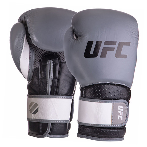 Рукавички боксерські UFC Pro Training UHK-69994 14oz Сіро-чорний (37512077) фото №1