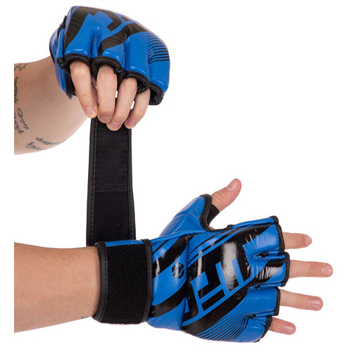 Рукавички гібридні для єдиноборств ММА UFC Rush BO-0481 S Синій (37512095) фото №1