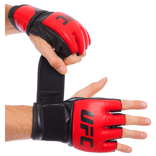 Рукавички гібридні для єдиноборств ММА UFC Contender UHK-69140 L/XL Червоний (37512094) фото №1