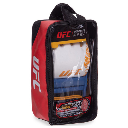 Рукавички гібридні для єдиноборств ММА UFC TrueThai UTT-75399 S/M Синьо-білий (37512102) фото №7