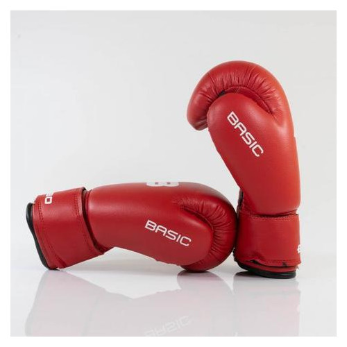 Боксерські рукавички BoyBo Basic 12 OZ иск.кожа Червоний (SF1-43-12) фото №2
