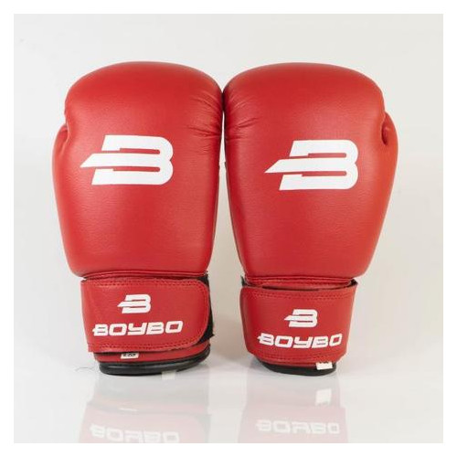 Боксерські рукавички BoyBo Basic 12 OZ иск.кожа Червоний (SF1-43-12) фото №1