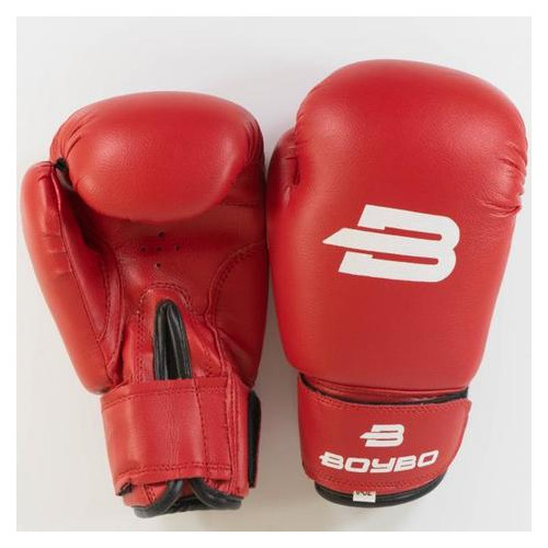 Боксерські рукавички BoyBo Basic 12 OZ иск.кожа Червоний (SF1-43-12) фото №5