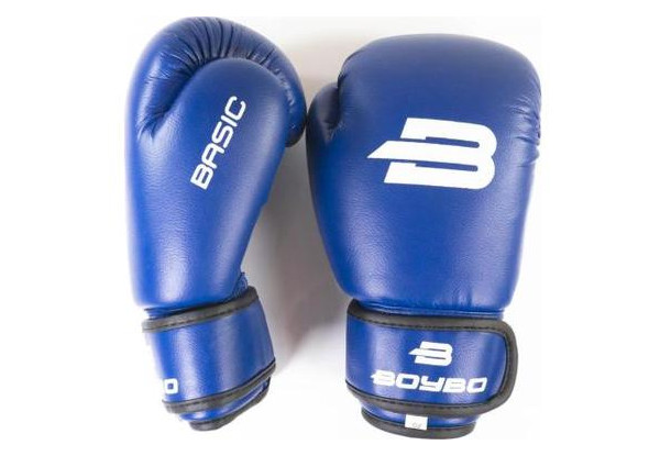 Боксерські рукавички BoyBo Basic 6 OZ иск.кожа Синій (SF1-44-06) фото №2
