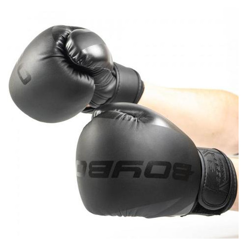 Боксерські рукавички BoyBo Basic 6 OZ иск.кожа Чорний (SF2-75-06) фото №4