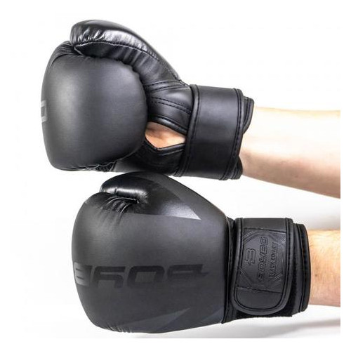 Боксерські рукавички BoyBo Basic 6 OZ иск.кожа Чорний (SF2-75-06) фото №2