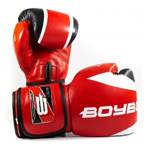 Боксерські рукавички BoyBo Elite 10 OZ нат.кожа Червоний (SF3-33-10) фото №6