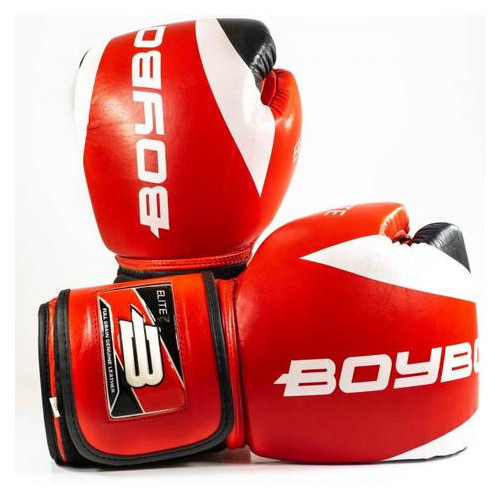 Боксерські рукавички BoyBo Elite 10 OZ нат.кожа Червоний (SF3-33-10) фото №5