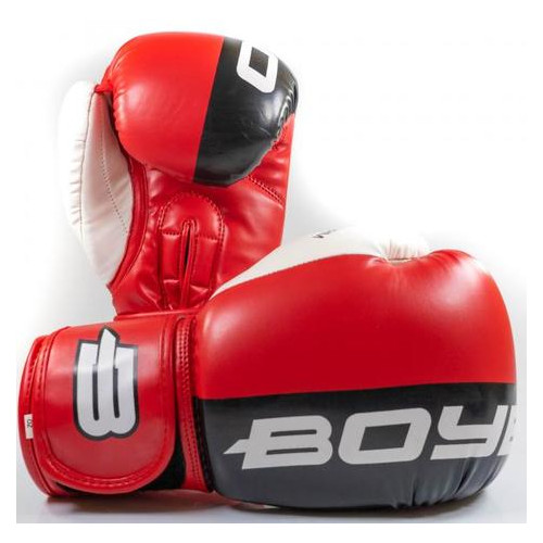 Боксерські рукавички BoyBo Speed Arm 10 OZ иск.кожа Червоний (SF4-43-10) фото №3