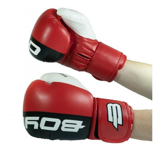 Боксерські рукавички BoyBo Speed Arm 10 OZ иск.кожа Червоний (SF4-43-10) фото №2