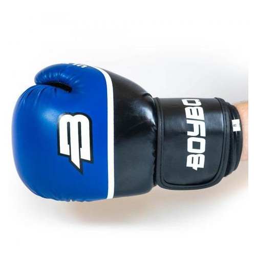 Боксерські рукавички BoyBo Ultra 10 OZ иск.кожа Синій (SF5-44-10) фото №1