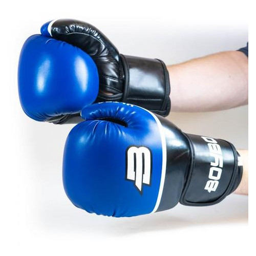 Боксерські рукавички BoyBo Ultra 10 OZ иск.кожа Синій (SF5-44-10) фото №2