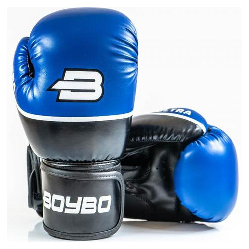 Боксерські рукавички BoyBo Ultra 10 OZ иск.кожа Синій (SF5-44-10) фото №3