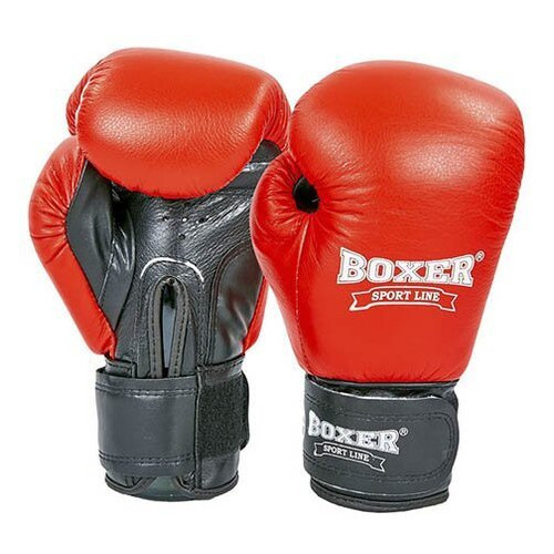 Боксерські рукавички Boxer 2023 10oz Червоно-чорний (37429428) фото №1