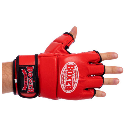 Рукавички для змішаних єдиноборств MMA Boxer 5020 XL Червоний (37588009) фото №2