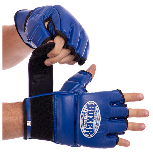 Рукавички для змішаних єдиноборств MMA Boxer 5020 XL Синій (37588009) фото №1