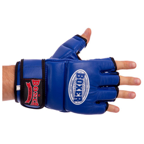 Рукавички для змішаних єдиноборств MMA Boxer 5020 XL Синій (37588009) фото №2