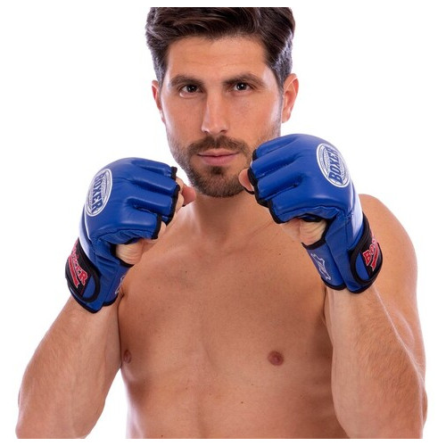 Рукавички для змішаних єдиноборств MMA Boxer 5020 XL Синій (37588009) фото №4