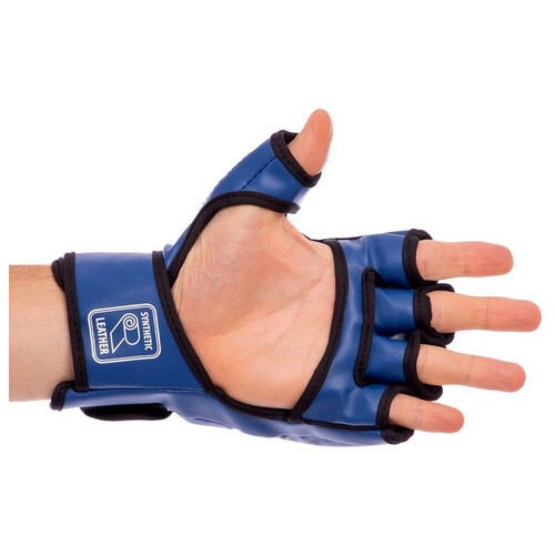 Рукавички для змішаних єдиноборств MMA Boxer 5021 M Синій (37588007) фото №3