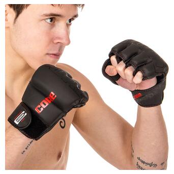 Рукавички для змішаних єдиноборств Core MMA VL-8536 L Чорний (37568011) фото №5